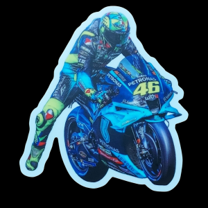 Number 46  foot down vinyl sticker